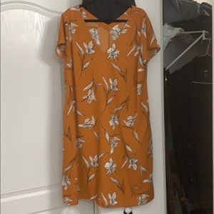 Floral knee length dress